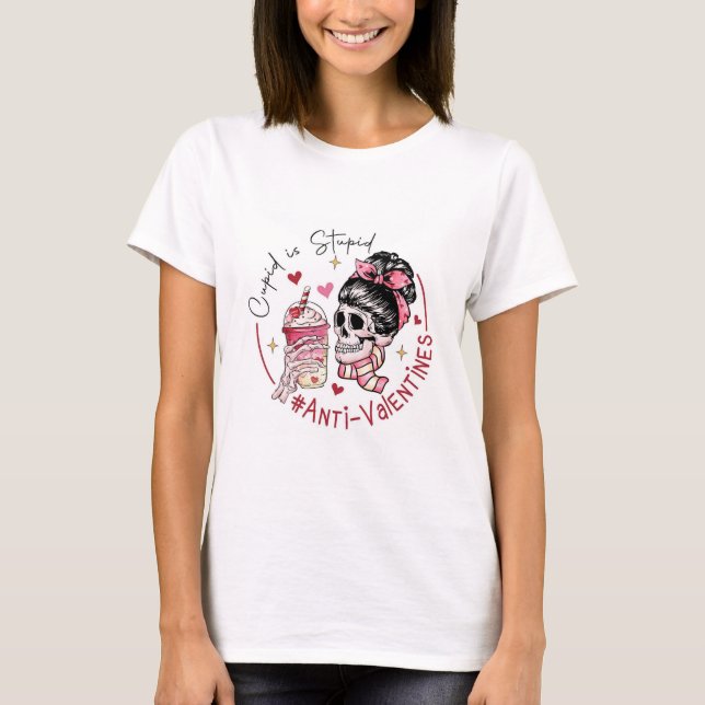 Cupid Is Stupid T-Shirt – Anti-Valentine’s Day Fun (Front)