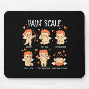 Cupid Nurse Pain Scale Valentine Day Triage Pain E Mouse Pad
