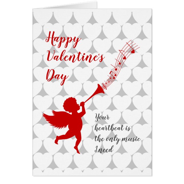 Cupid playing music on Valentine's Day (Front)