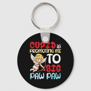 Cupid Promoting Me To Big Paw Paw Valentine Pregna Key Ring