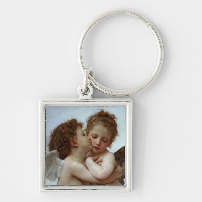 Cupid & Psyche as Children Key Ring (Front)