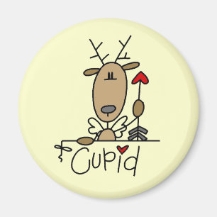 Cupid Reindeer Christmas Tshirts and Gifts Magnet