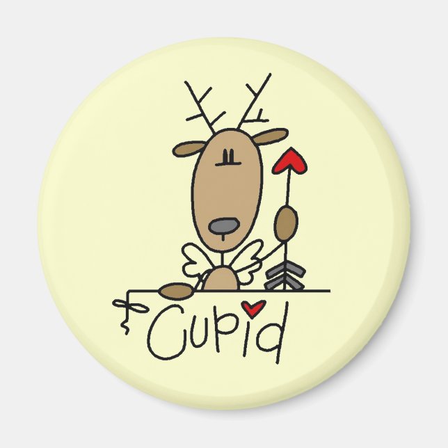 Cupid Reindeer Christmas Tshirts and Gifts Magnet (Front)