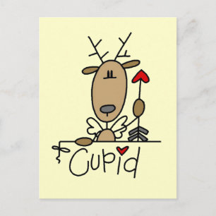 Cupid Reindeer Tshirts and Gifts Postcard