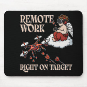 Cupid Remote Work, Valentine’s Day Mouse Pad