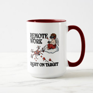 Cupid Remote Work, Valentine’s Day Mug