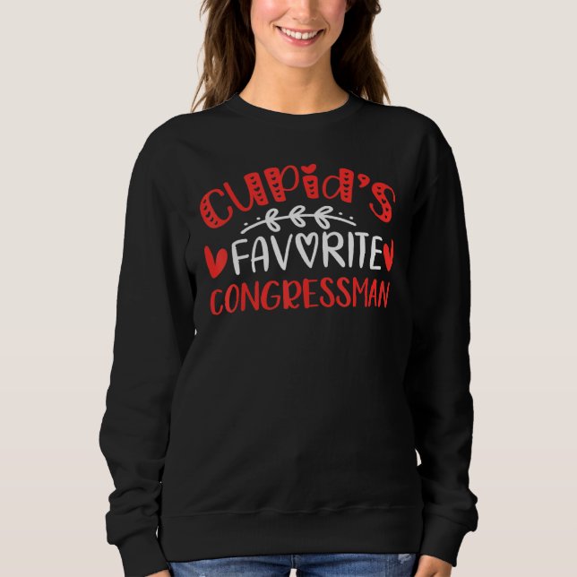 Cupid S Favourite Congressman Romance Couples Men  Sweatshirt (Front)