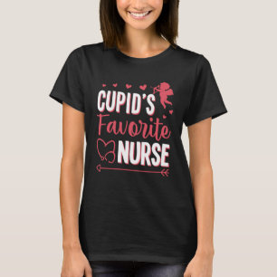Cupid s Favourite Nurse Matching Valentines Day Co T-Shirt