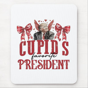 Cupid’s Favourite President Valentine Trump Mouse Pad