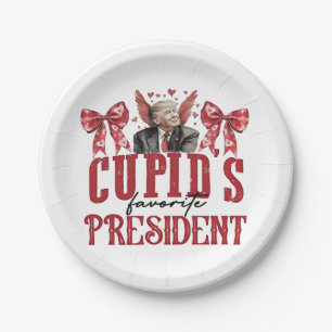 Cupid’s Favourite President Valentine Trump Paper Plate