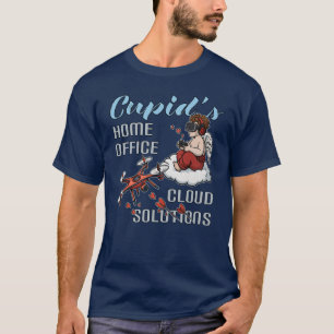 Cupid’s Home Office, Drone Valentine’s Day T-Shirt
