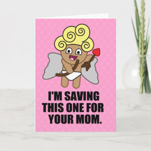 Cupid Saving Last Arrow For Your Mom Holiday Card