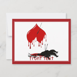 Cupid Shot Down (Anti-Valentine) Invitation