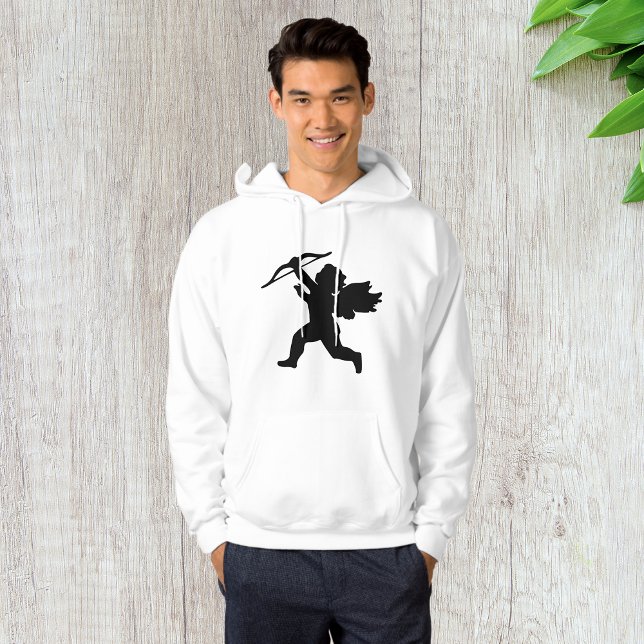 Cupid Silhouette Mens Hoodie (Creator Uploaded)