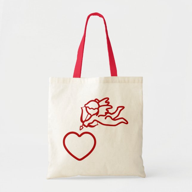 Cupid Strikes custom bag – choose style, colour (Front)