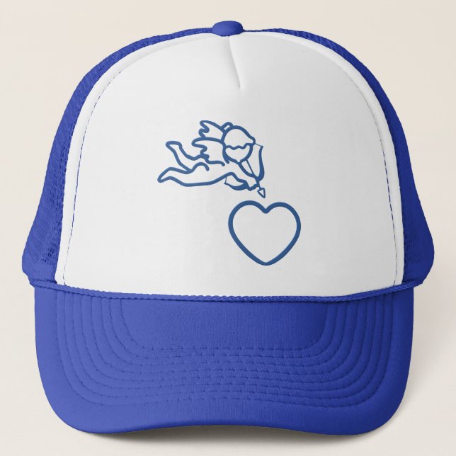 Cupid Strikes custom bag – choose style, colour Trucker Hat (Front)