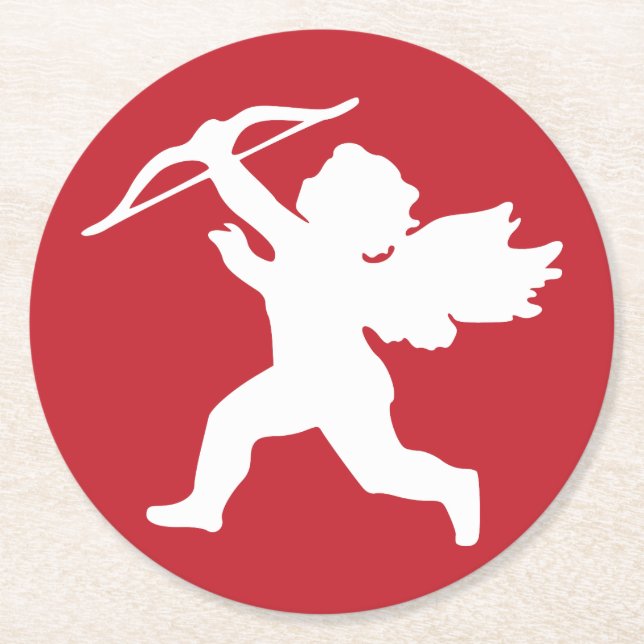 Cupid Strikes custom coasters (Front)