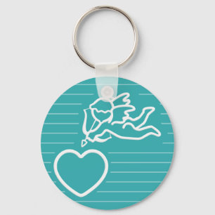 Cupid Strikes custom key chain
