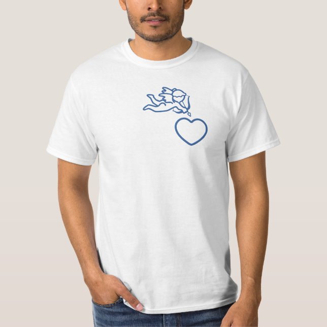 Cupid Strikes custom shirt – choose style, colour (Front)