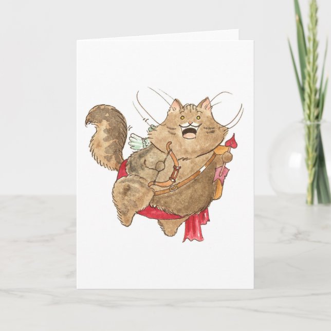 Cupid Tommy Valentine Holiday Card (Front)