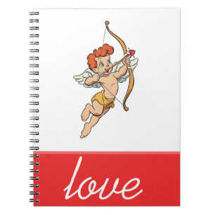 Cupid Valentine's day love Spiral Photo Notebook