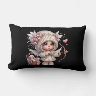 Cupid Valentines Throw Pillow 