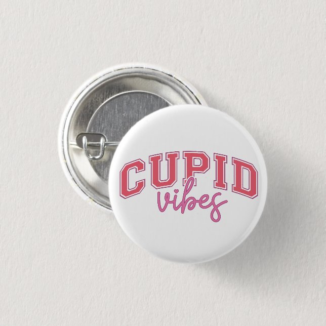 Cupid Vibes 3 Cm Round Badge (Front & Back)