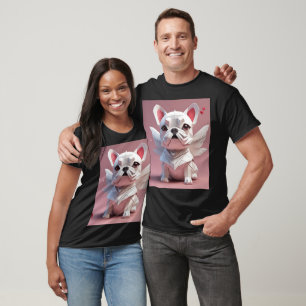 Cupid white Frenchie T-Shirt