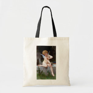 Cupid with a Butterfly, Bouguereau Tote Bag