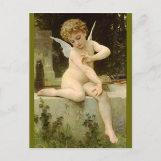 Cupid with Butterfly - Bouguereau Postcard