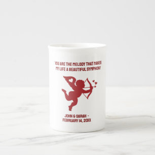 CUPID You are the melody that makes my life a beau Bone China Mug