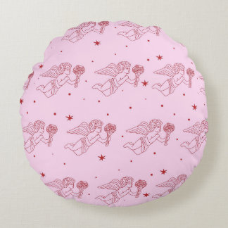 Cupidon  pattern round cushion