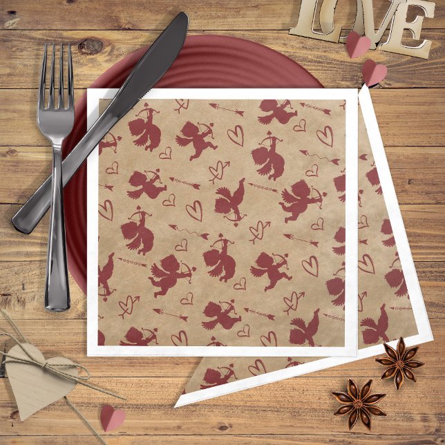 Cupids Arrows and Hearts ID630 Napkin (Creator Uploaded)