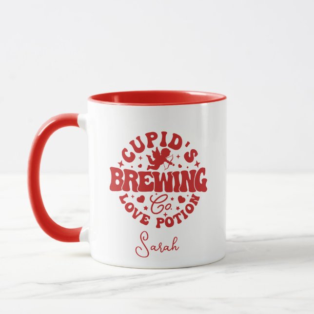 Cupid's Brewing Co Cute Coffee Mug (Left)