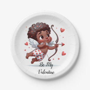 Cupid's Charm Be My Valentine Paper Plate
