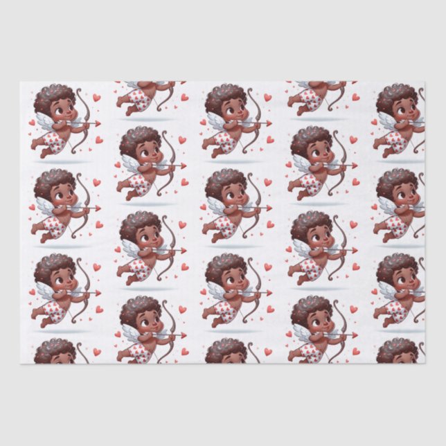 Cupid's Charm Be My Valentine  Tissue Paper (Front)