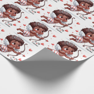 Cupid's Charm Be My Valentine  Wrapping Paper