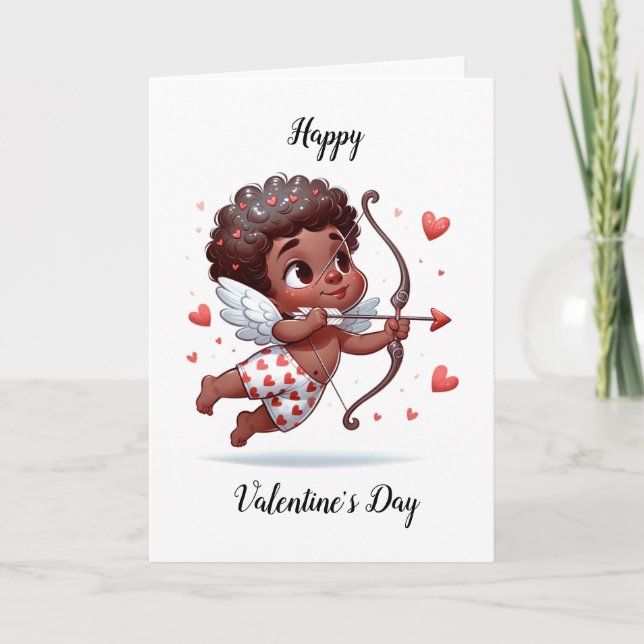Cupid's Charm Valentine's  Card (Front)