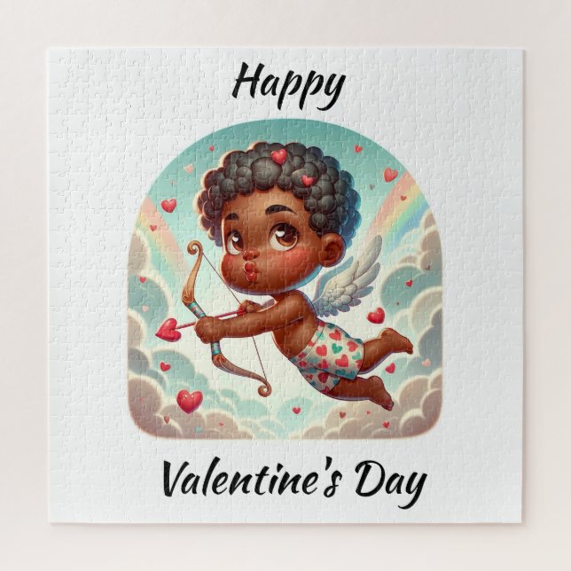 Cupid's Charm Valentine's  Card Jigsaw Puzzle (Vertical)