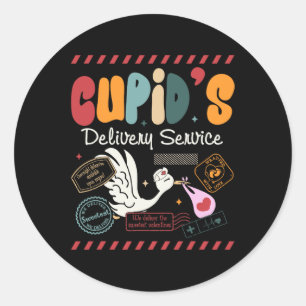 Cupids Delivery Service Labour Delivery Nurse Vale Classic Round Sticker