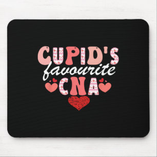 Cupid's Favorite Cna Valentine Certified Nursing I Mouse Pad