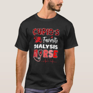 Cupid's Favorite Dialysis Nurse Valentine Day Nurs T-Shirt