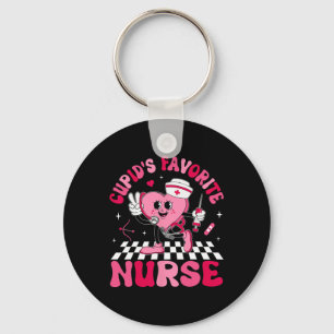 Cupids Favorite Nurse Valentine Candy Heart Nurse  Key Ring