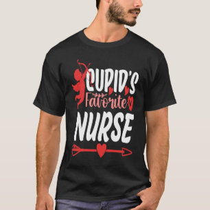 Cupid's Favorite Nurse Valentine Day Nursing Medic T-Shirt