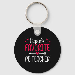 Cupids Favorite Pe Teacher - Valentines Day Key Ring