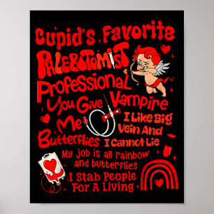 Cupids Favorite Phlebotomist Valentine Phlebotomy Poster