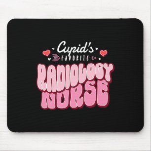 Cupid's Favorite Radiology Nurse Valentine's Day H Mouse Pad