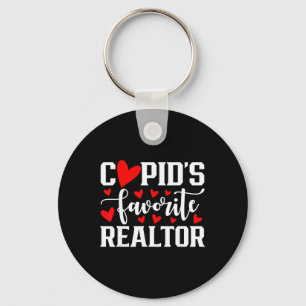 Cupid's Favorite Realtor Cute Heart Valentine's Da Key Ring