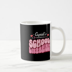 Cupid's Favorite School Librarian Valentine's Day Coffee Mug