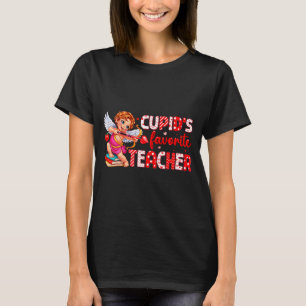 Cupids Favorite Teacher For Teachers Girls Women V T-Shirt